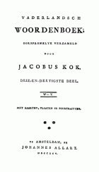 Vaderlandsch woordenboek. Deel 33, Jan Fokke, Jacobus Kok