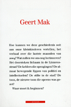 Gedoemd tot kwetsbaarheid, Geert Mak
