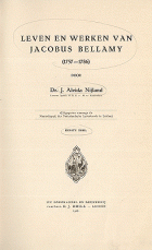 Leven en werken van Jacobus Bellamy (1757-1786) (2 delen), J. Aleida Nijland