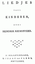 Liedjes voor kinderen , Hendrik Riemsnijder