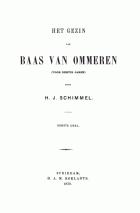 Het gezin van baas Van Ommeren. Deel 1, H.J. Schimmel