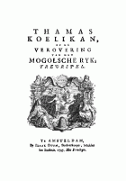 Thamas Koelikan, of de verovering van het Mogolsche rijk, Frans van Steenwijk