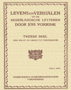 Levens en verhalen uit de Nederlandsche letteren. Deel 2: Van Wolff en Deken tot Timmermans, Johan Vorrink