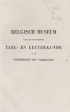 Belgisch museum voor de Nederduitsche tael- en letterkunde en de geschiedenis des vaderlands. Deel 2, J.F. Willems,  [tijdschrift] Belgisch Museum