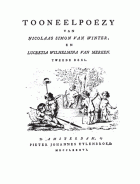 Tooneelpoëzy. Deel 2, Lucretia Wilhelmina van Merken, Nicolaas Simon van Winter