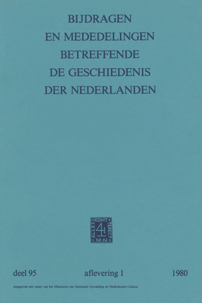 Bijdragen en Mededelingen betreffende de Geschiedenis der Nederlanden. Deel 95