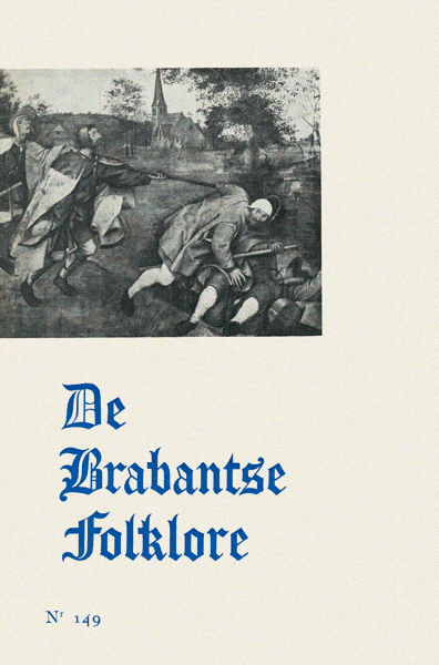 Inhoudsopgave Van De Brabantse Folklore Jaargang Dbnl