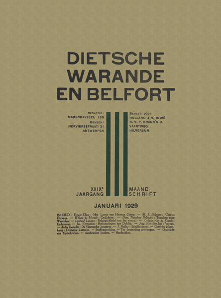 Dietsche Warande en Belfort. Jaargang 1929