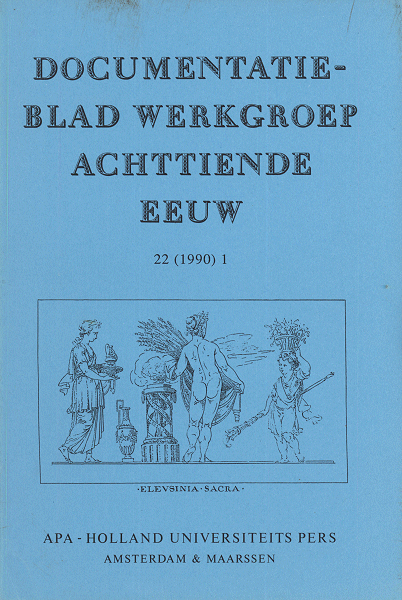 Documentatieblad werkgroep Achttiende eeuw. Jaargang 1990