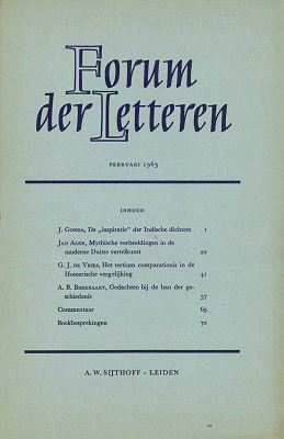 Forum der Letteren. Jaargang 1963