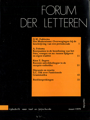 Forum der Letteren. Jaargang 1979