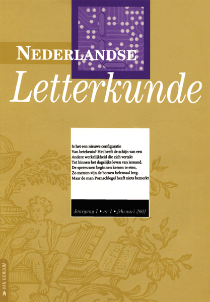 Nederlandse Letterkunde. Jaargang 7
