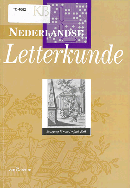 Nederlandse Letterkunde. Jaargang 13