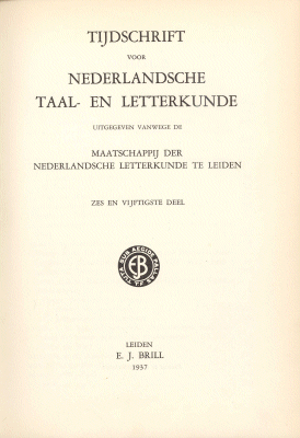 Tijdschrift voor Nederlandse Taal- en Letterkunde. Jaargang 56