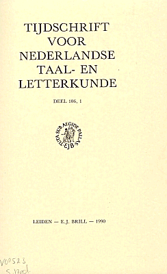 Tijdschrift voor Nederlandse Taal- en Letterkunde. Jaargang 106