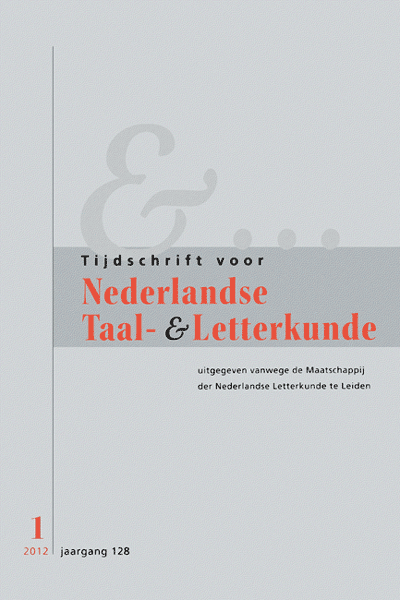 Tijdschrift voor Nederlandse Taal- en Letterkunde. Jaargang 128