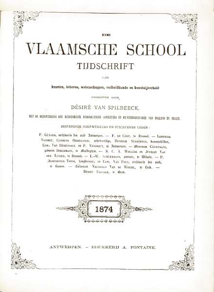 De Vlaamsche School. Jaargang 20