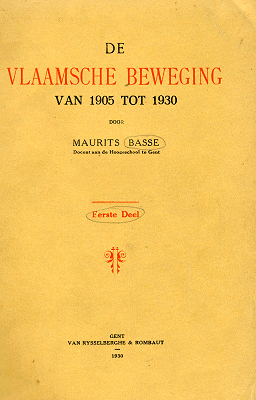 De Vlaamsche Beweging van 1905 tot 1930