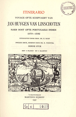 Itinerario, voyage ofte schipvaert naer Oost ofte Portugaels Indien 1579-1592. Derde stuk