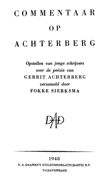 Commentaar op Achterberg